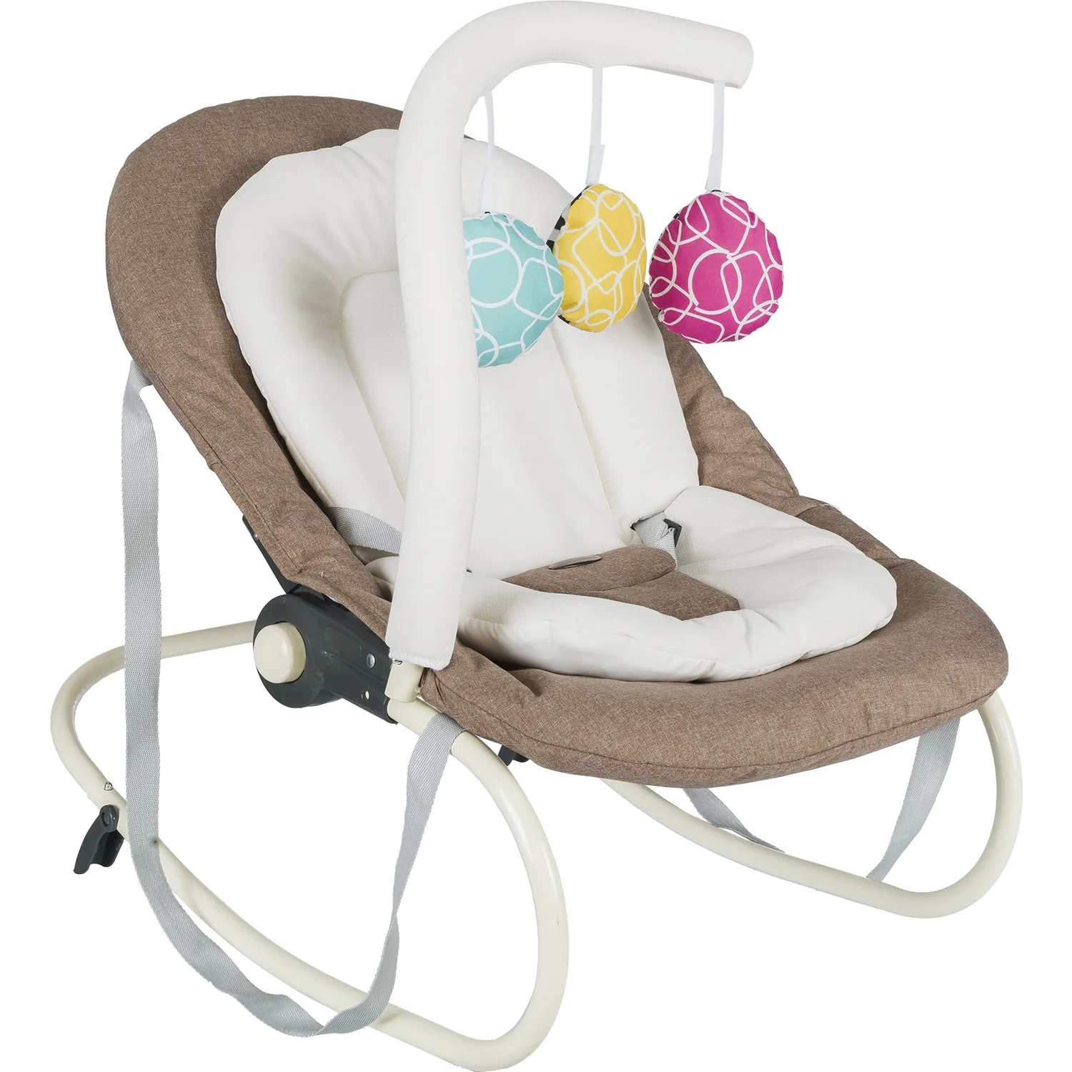 MYbaby Maria Lüx Oyuncaklı Ana Kucağı Bebek sallanan sandalye yenidoğan beşiği bebek uyku sepeti sallanan sandalye