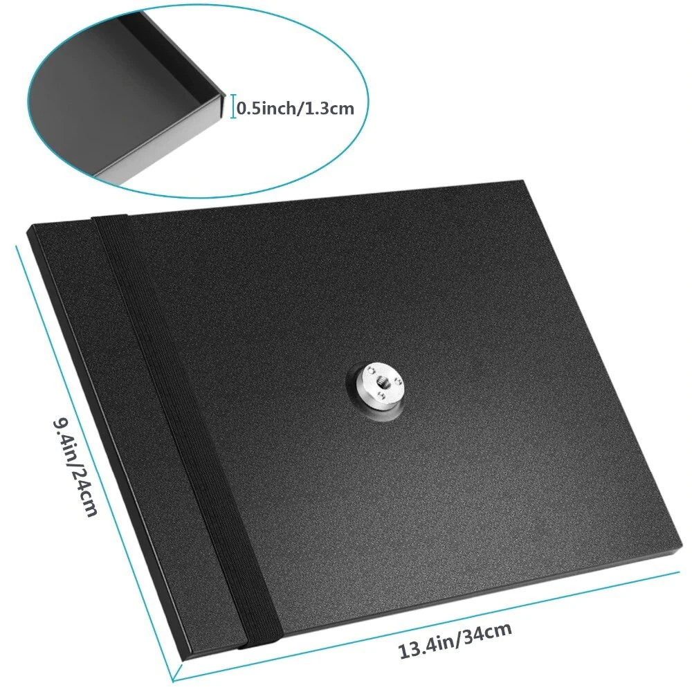 

Laptop Notebook Pallet Projector Big Tray Holder for 1/4" to 3/8" Screw Tripod Stand Mount Widely Use in Stage/Outdoor for CP600