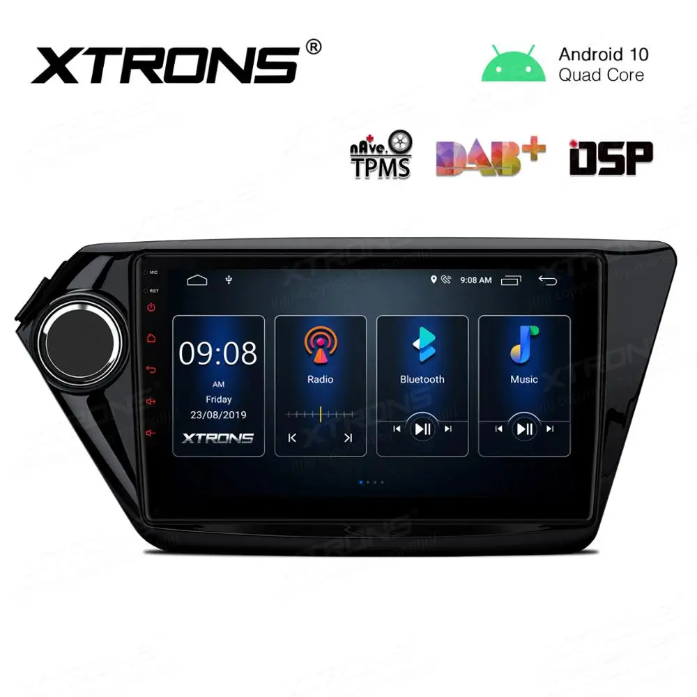 Мультимедийный стерео радиоплеер XTRONS экран 9 дюймов IPS Android Q DSP GPS-навигация OBD TPMS