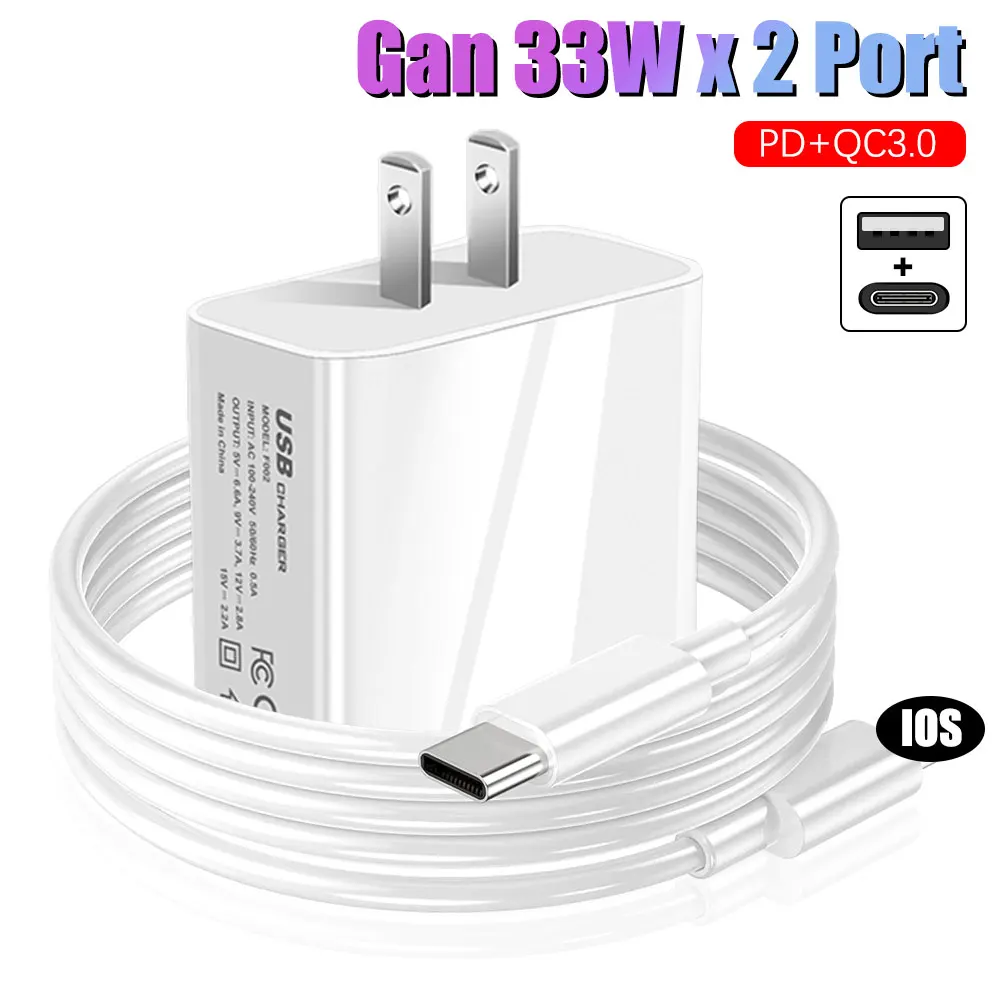 

Зарядное устройство сетевое с Usb-портом, 33 Вт, Qc 3,0
