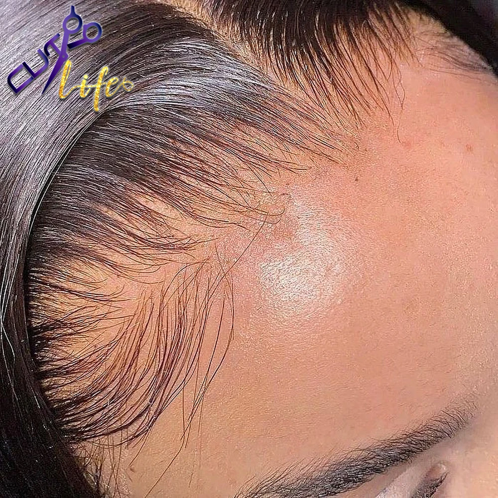 

Invisible HD Lace Straight Human Hair 13X4 Lace Frontal Brazilian Remy Pre Plucked Melt Skins 6X6 Lace Closure With Baby Hair