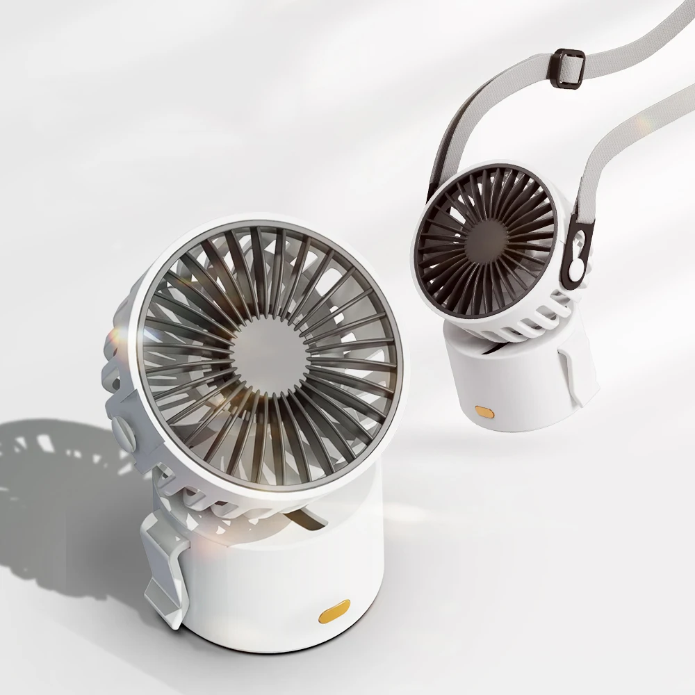 

Super Mini USB Fan Portable Desktop Fans Neck Hanging Electric Fan Rechargeable Office Air Cooler