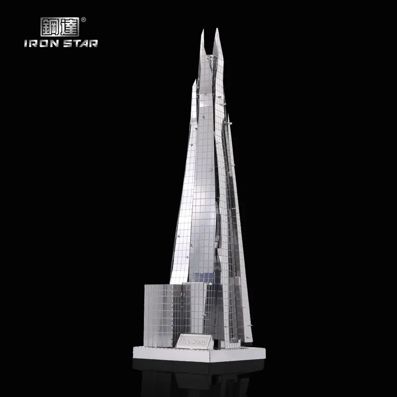 

Ali-First 3D металлическая Лазерная вырезка головоломка модель шарда всемирно известная головоломка здания модели игрушки для взрослых антистр...
