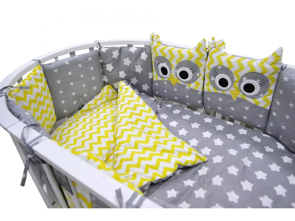Набор постельного белья Incanto &quotСовята&quot для круглой кроватки 10 предметов | Мать