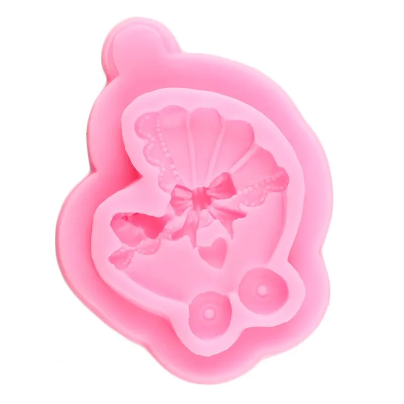 DIY детская коляска автомобиль силиконовые формы для шоколада на день рождения