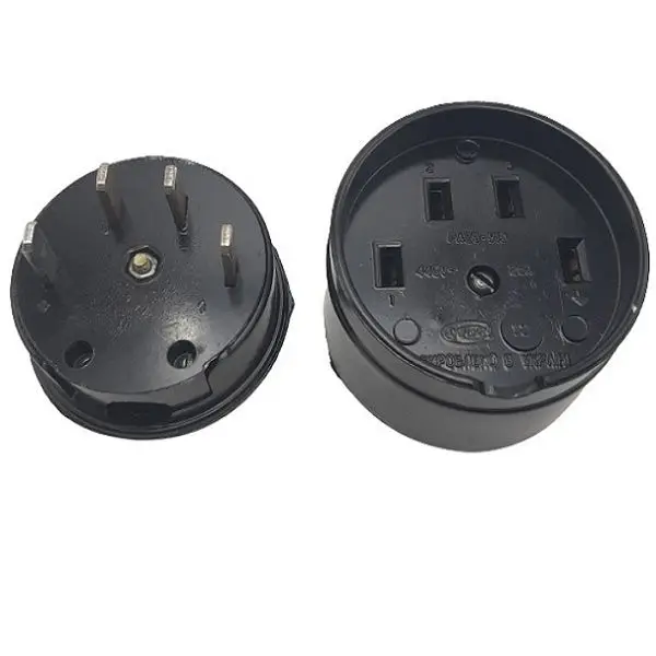 Разъем 4-х контактный 25А (РШ-ВШ вилка+розетка) для подключения электрической плиты