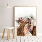 Современный постер Fawn Doe для фотосъемки с изображением лесных животных оленей, картина в скандинавском стиле, картина для детской комнаты, настенное художественное украшение