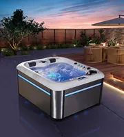 Luxury Whirlpool Shower Spa Massage Corner 3 Person Bathtub Sale BG-8891B