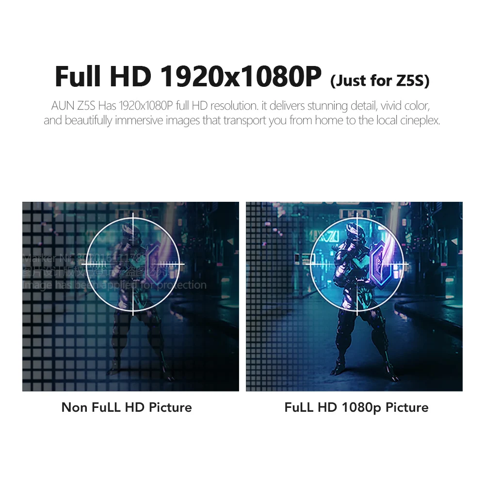 great value aun z5s full hd 1080p projector led theater android 9 tv mini beamer 4k vidoe projector for home cinema mobile phone free global shipping