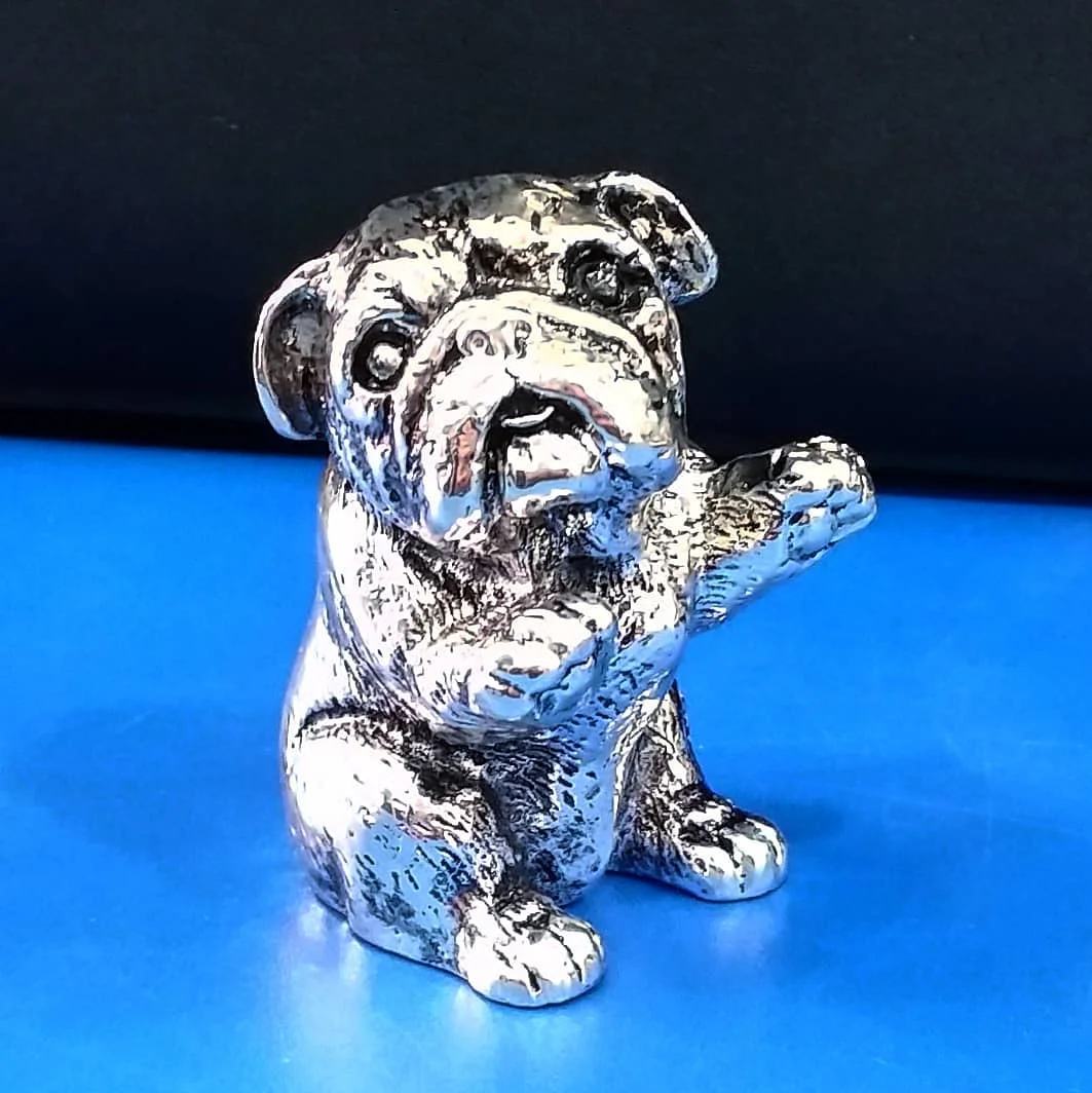 

925 Sterling Silver Plated SMALL BULLDOG