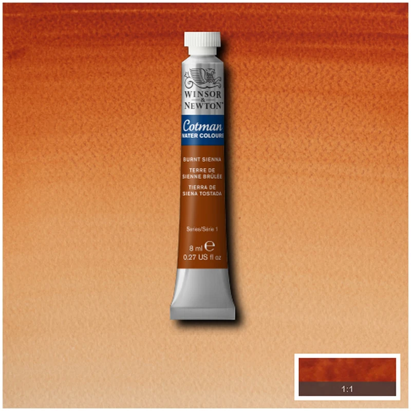 Акварель художественная Winsor&ampNewton &quotCotman&quot 8мл туба жженая сьена - купить по