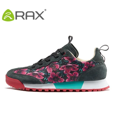 Фиолетовый RAX/женская Повседневная амортизирующая прогулочная обувь; женские уличные повседневные кроссовки из сетчатого нубука; нескользящая обувь для походов и скалолазания - Цвет: Фиолетовый