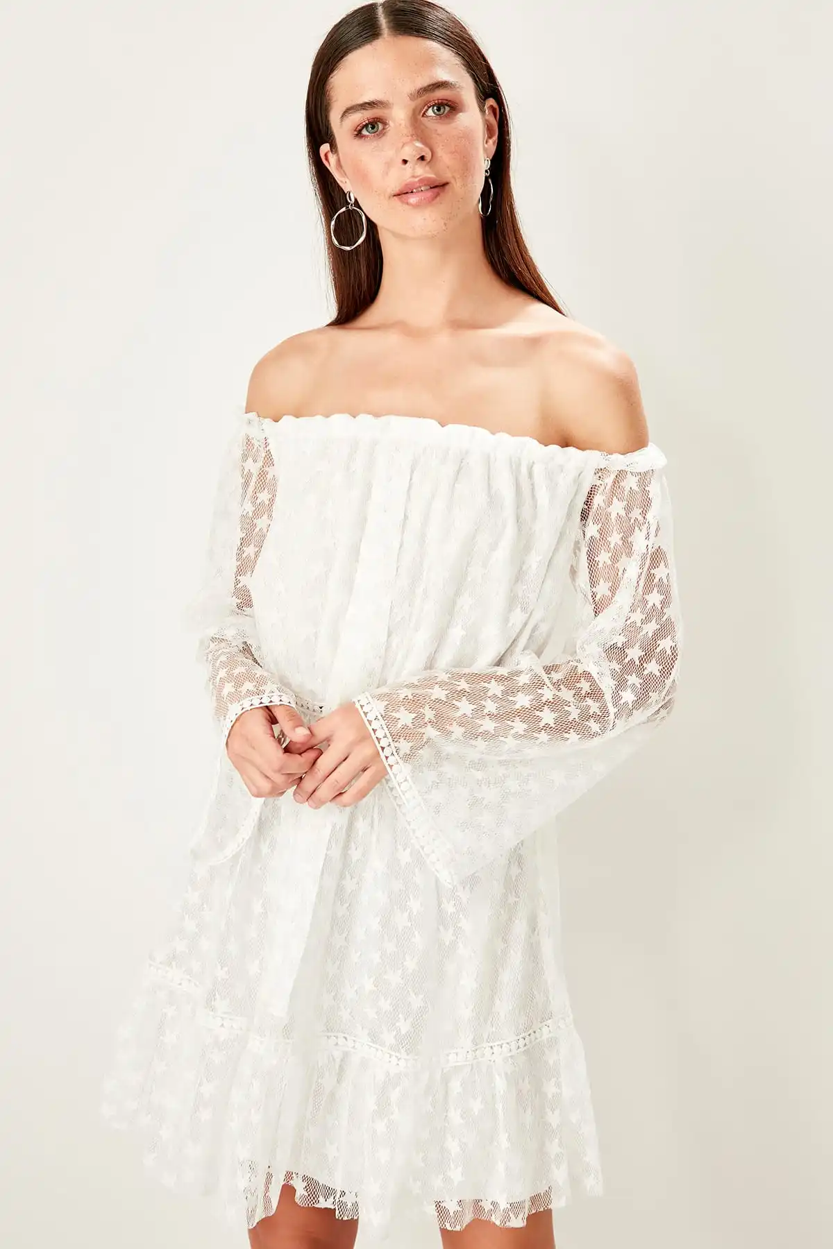 Trendyol аксессуар подробное платье TPRSS19UZ0107 | Женская одежда