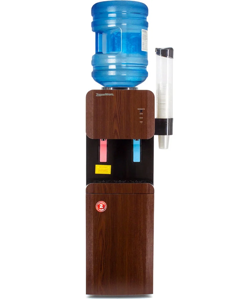 Кулер для воды Aqua Work 105LR Венге со шкафчиком с нагревом и компрессорным