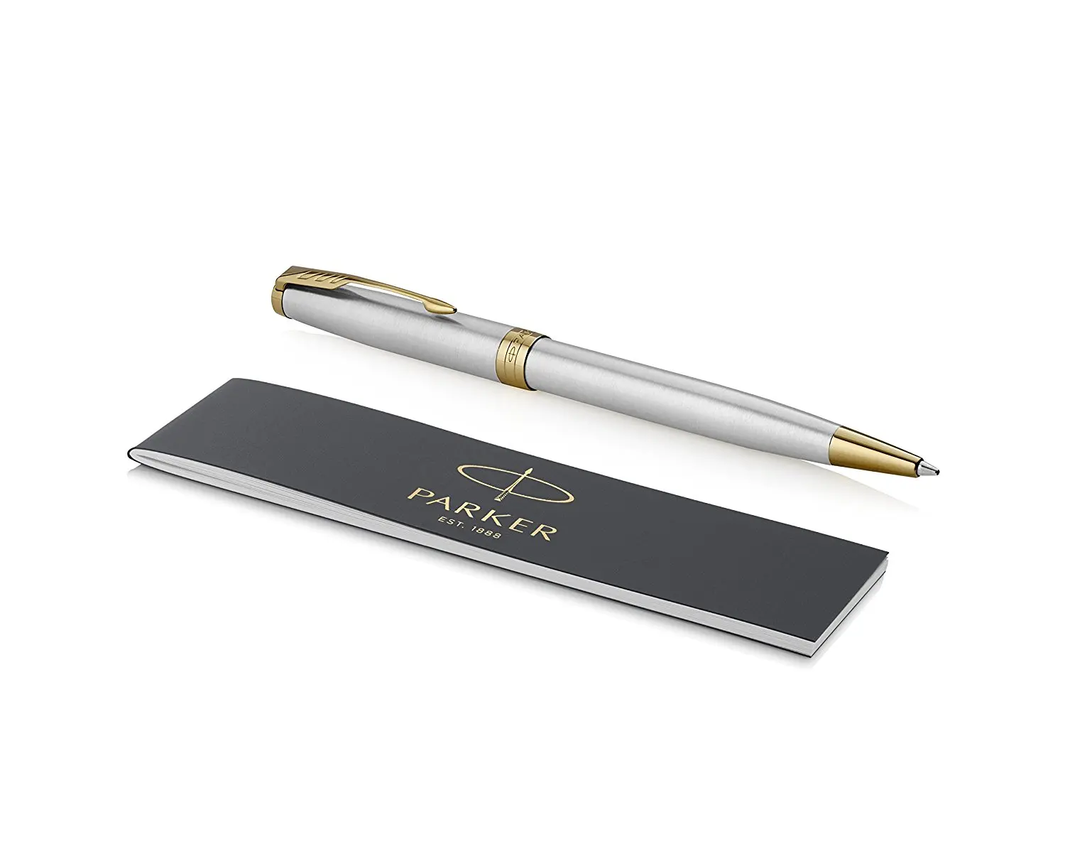 Шариковая ручка Parker Sonnet Stainless Steel GT 1931507 S0809140 | Канцтовары для офиса и дома