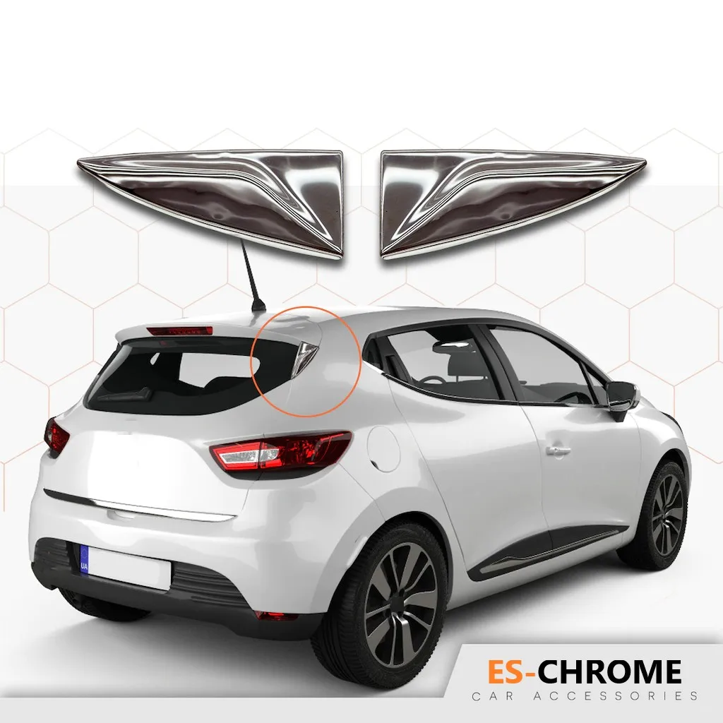 Запчасти для Renault Clio 4 2012-2018 заднее стекло кольцо треугольник хромированный