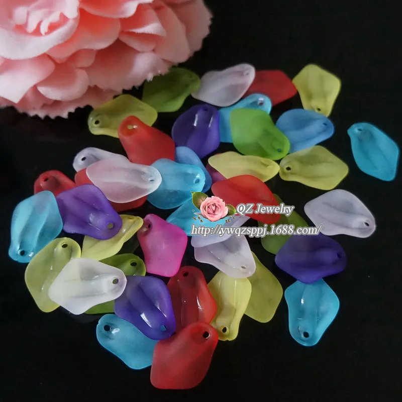 Матовые акриловые бусины в виде цветов сделай сам для изготовления ювелирных