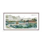 Набор для вышивки крестиком в классическом китайском саду, 83,5 дюйма x 39,4 дюйма