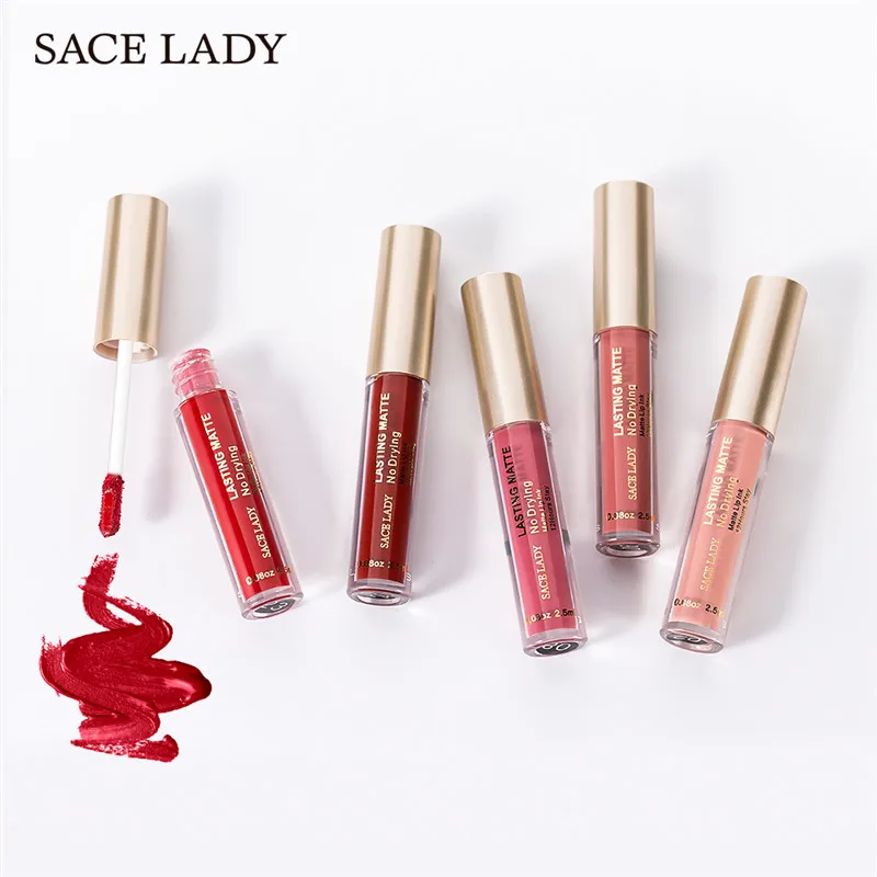 SACE LADY 23 цвета макияж Матовый Блеск жидкая помада блеск для губ водонепроницаемый