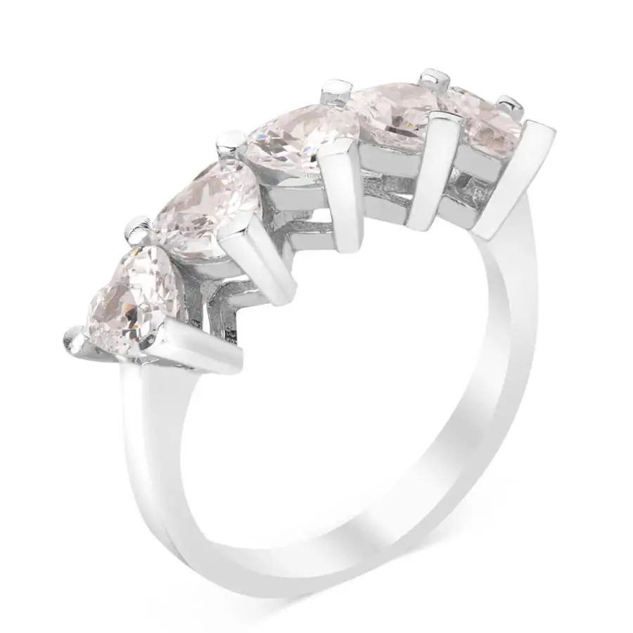 

Серебряное кольцо с сердечком из стерлингового серебра 925 пробы с финальными цирконами, модное турецкое высококачественное изделие ручной ...