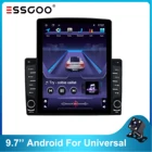 Универсальный автомобильный радиоприемник ESSGOO, 9,7 дюйма, Android 8,1, сенсорная кнопка, Bluetooth, Wi-Fi, автомобильный мультимедийный плеер, GPS-навигация, Авторадио 2 din