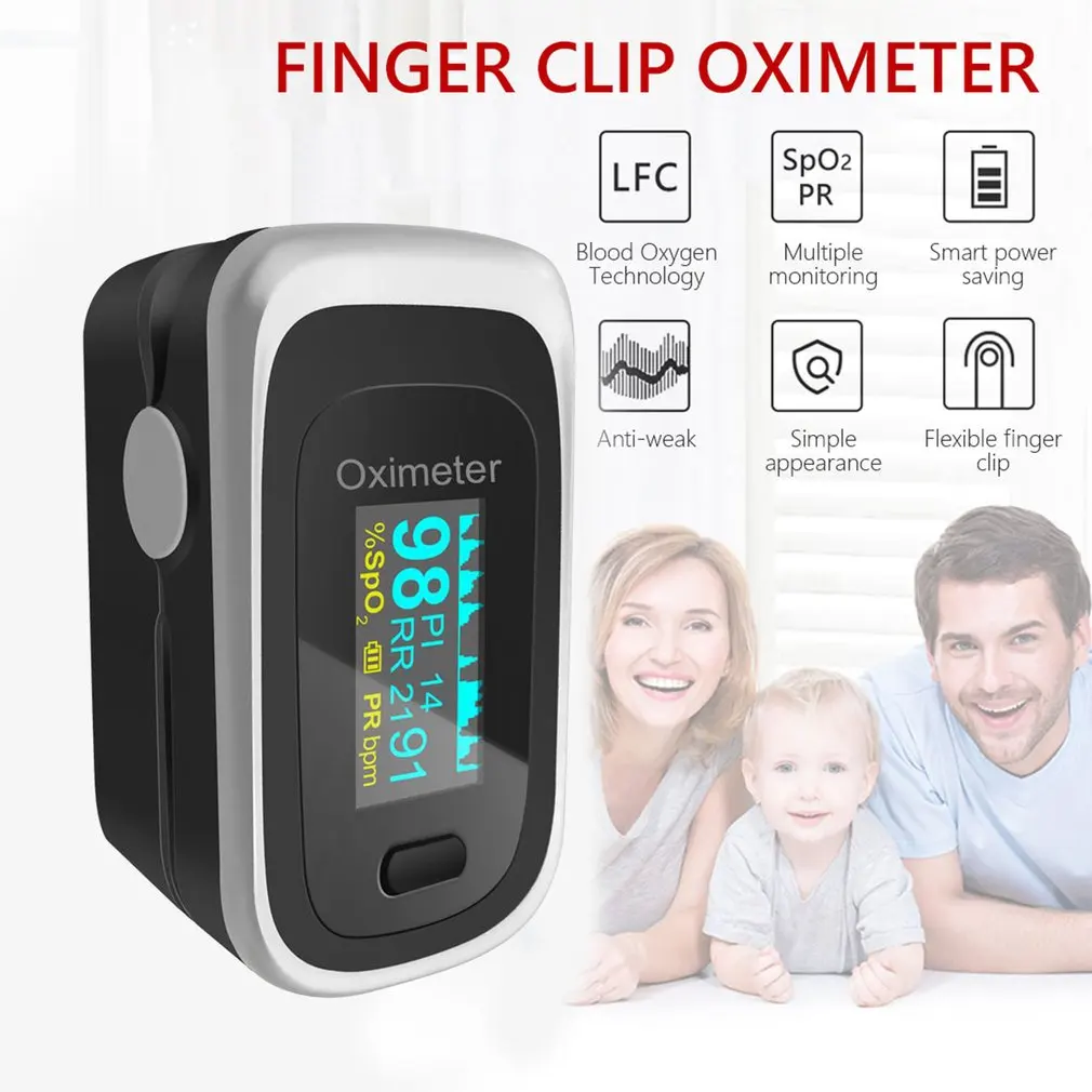 Display OLED Fingertip Blood Pulse Oximeter Medical Heart Rate Monitor Fingertip portable Pulse Oximeter