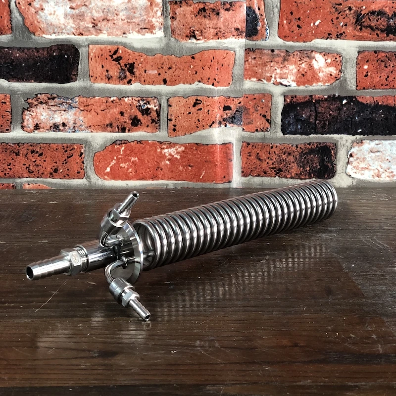 

Clamp 2" Stainless Steel 304 Condenser, Dephlegmator, Dimroth, Reflux, Distiller Condenser. 300mm, OD6mm pipe .
