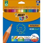БИК дети Эволюция сухая краска 24 цвета карандаш Небьющийся водорастворимые цветные карандаши для художественной школы рисования