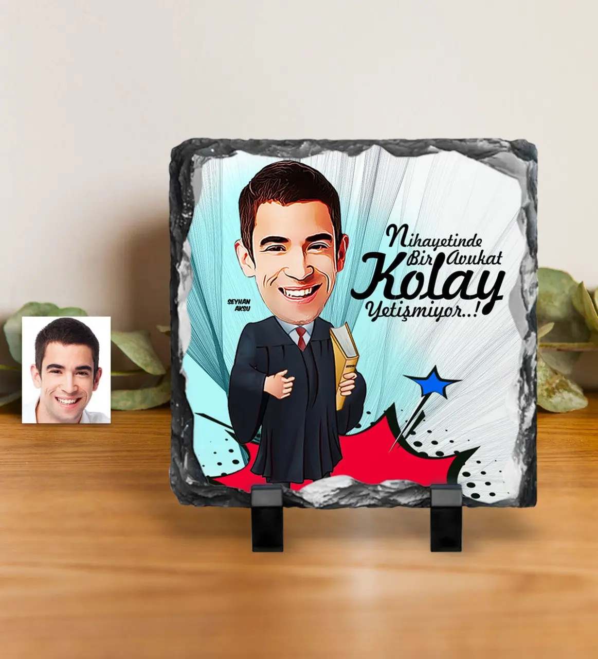

Персональный мистер поверенный карикатура Декоративного Натурального Камня-1
