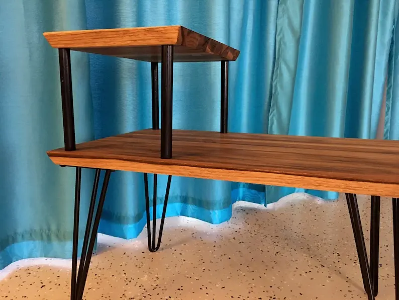 Hand Made Solid Teak Step Up Side Table | Мебель