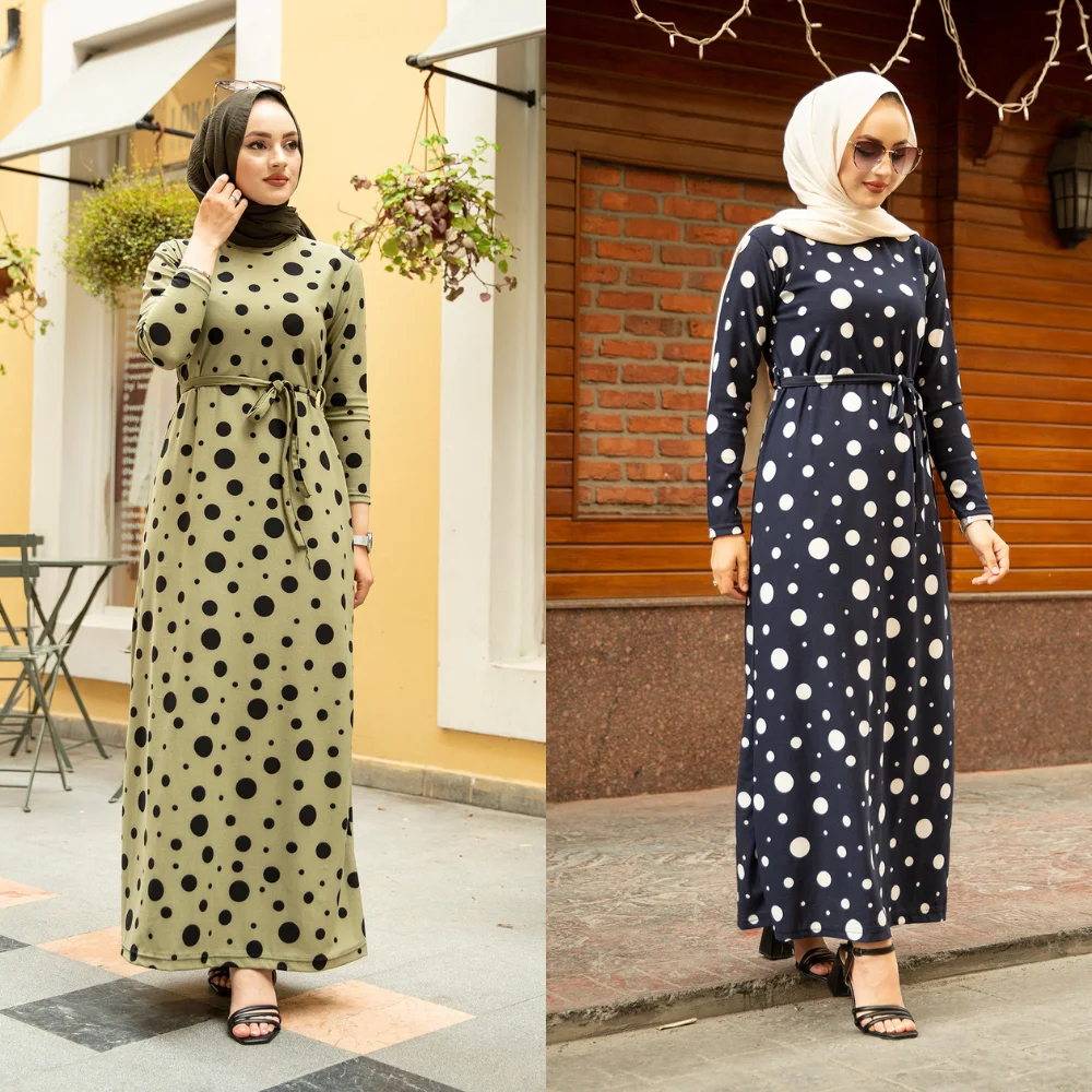 

Women Muslim Hijab Straight Cut Dress - Dubai Fashion Arabia Islamic Ramadan Abaya Headscarf Kaftan New 100% Made in Turkey