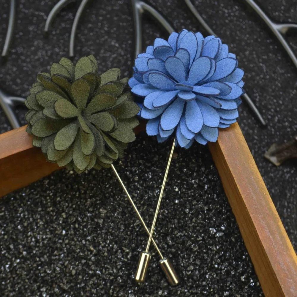 Брошь В Виде Цветка на лацкан для мужчин и женщин булавка ручной работы