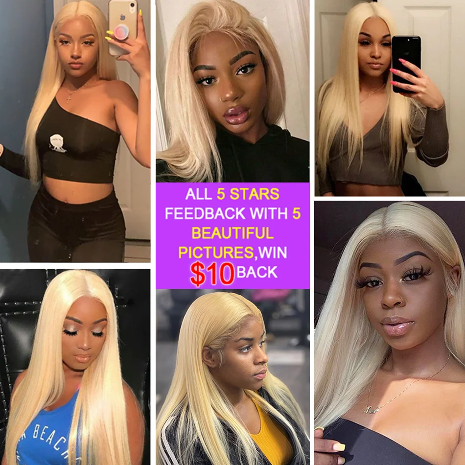 Современные перуанские прямые волосы 613 блонд пряди человеческие пучок 1/3/4 шт 10-28