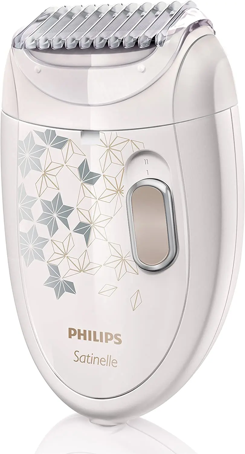 Philips Hp6423 / 00 - Satinelle Series Epilator With Shaving Head And Trimmer Comb Attachment, White enlarge