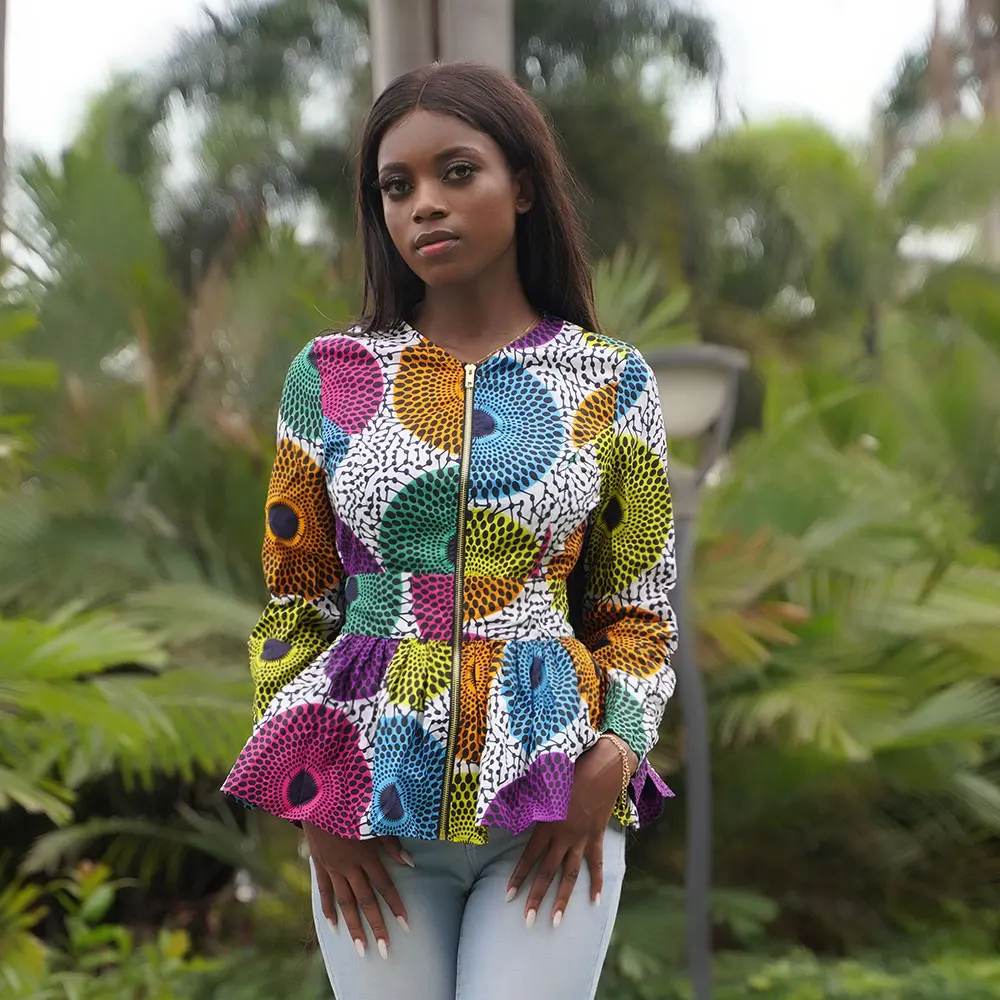 

African Clothes for Women High Waist Top African Ankara Print Clothes Lady Summer African Fashion Clothes