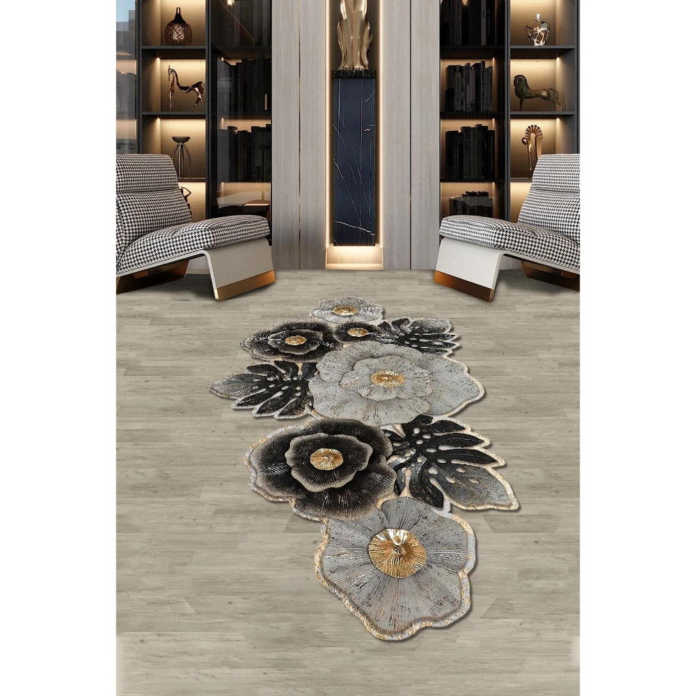 Новый декоративный ковер Специальный вырез толстый сшитый искусственный коврик