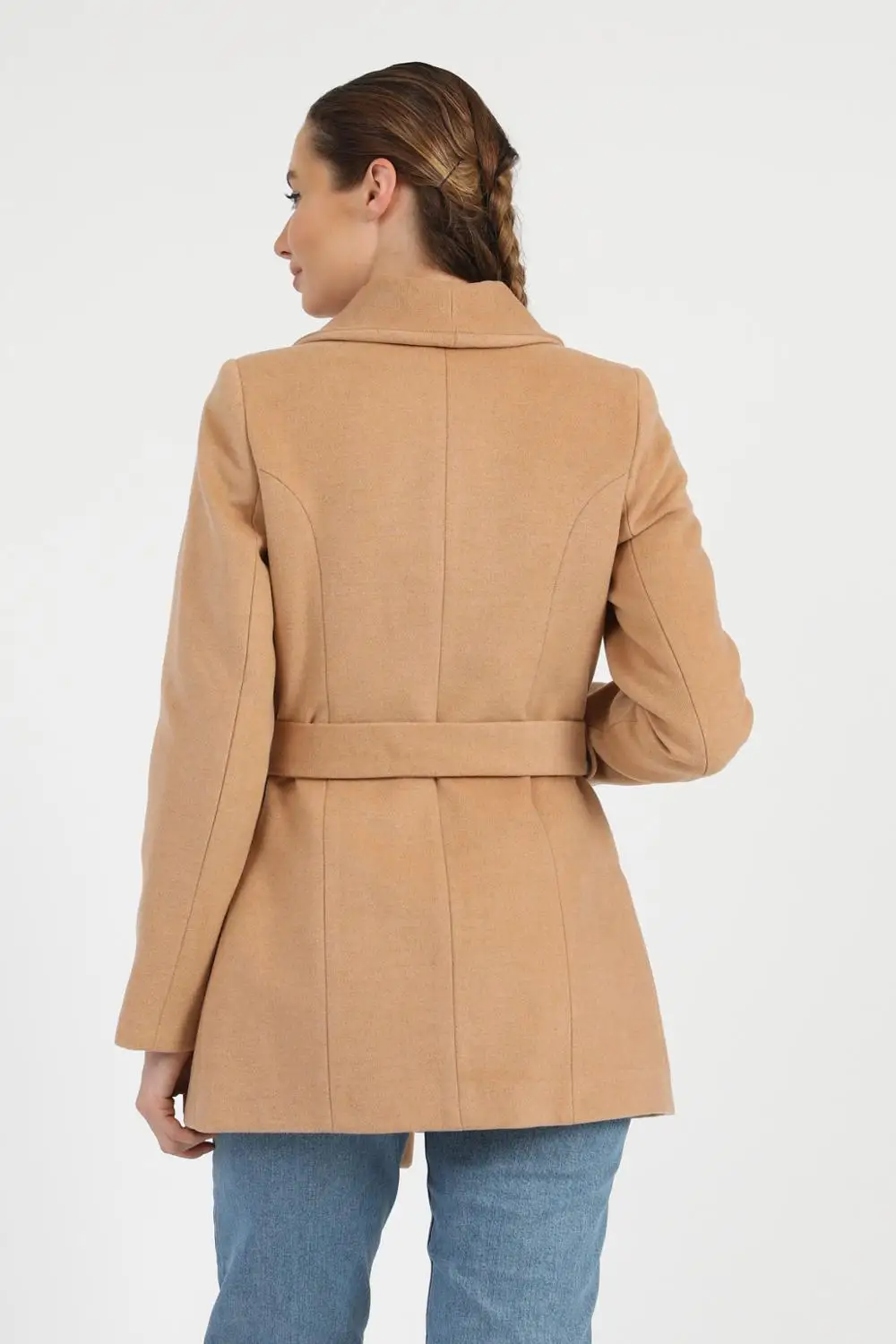 

European Size Women's Coat Wool Cachet Fabric Brand Name NFree