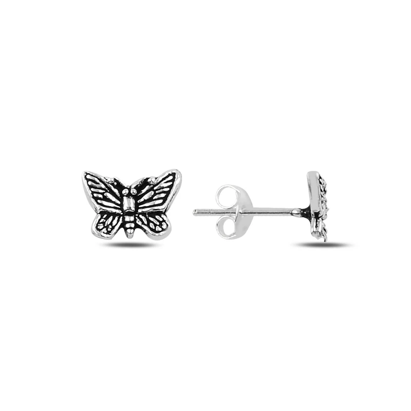 

Silver 925 Sterling Oxidized Butterfly Earrings
