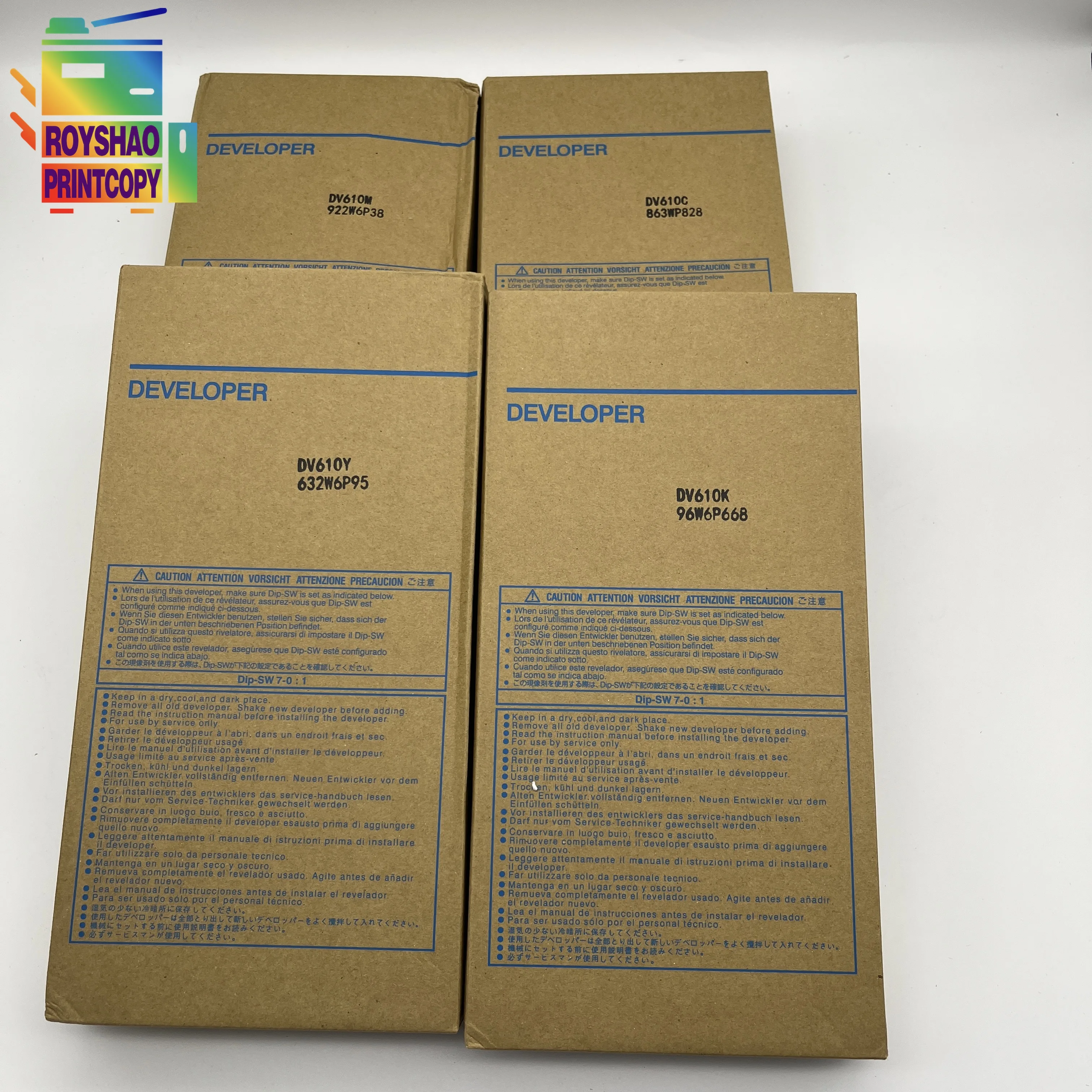 

Оригинальный разработчик DV610 для Konica Minolta Bizhub C5501 C6501 C6500 C6000 C7000, зеркальная фотография 1100, модель CMYK, железная пудра, модель DV 610