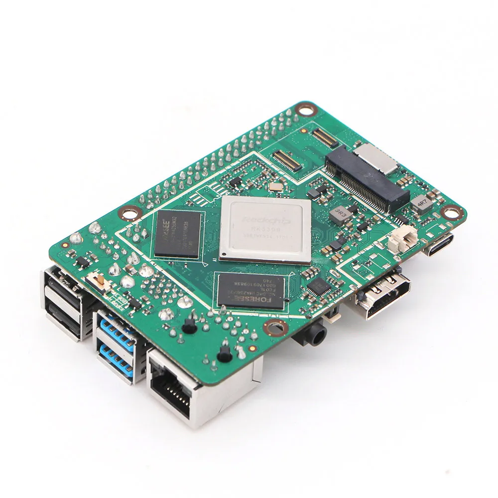 ROCK PI 4B V1.4 с аксессуарами iRockchip RK3399 Cortex SBC/компьютер одной платой совместимый
