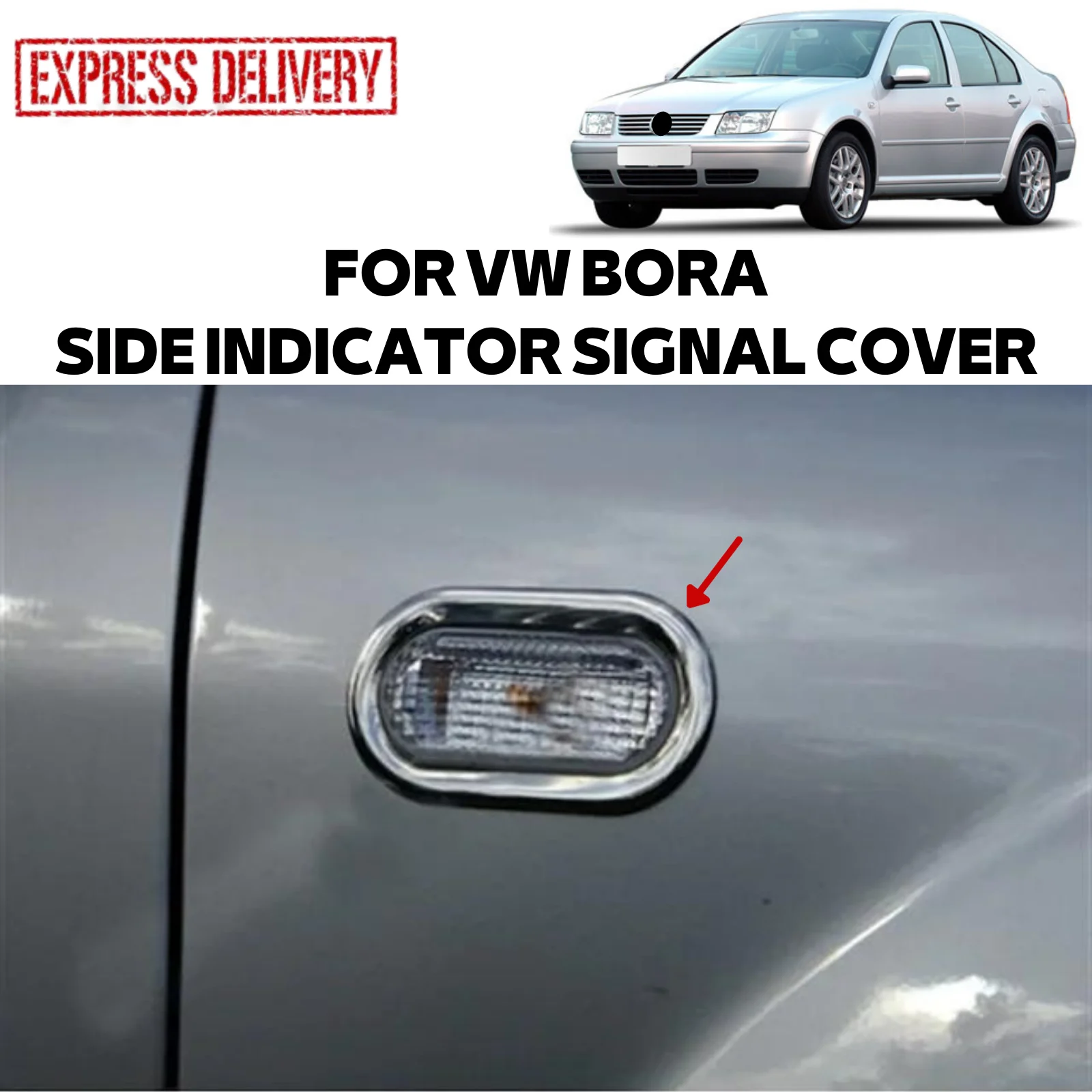 

Для VW BORA SD 1998-2005 регулируемая рама 2 шт. хромированная головка из нержавеющей стали аксессуар светильник освещения