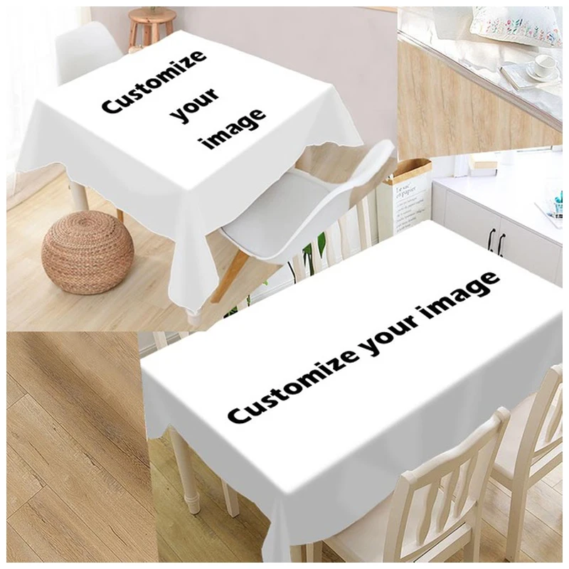 Дизайнерская скатерть на тему Хэллоуина с привидениями в средневековом