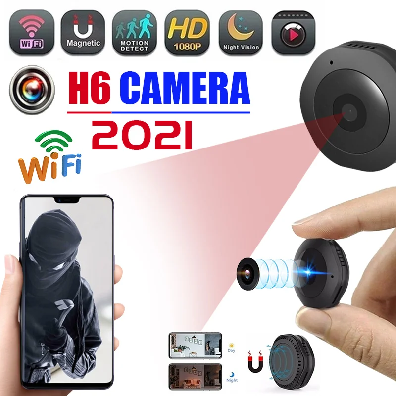 

NEW H6 DV/Wifi Micro Camera Night Version Mini Action Camera with motion Sensor Camcorder Voice Video Recorder Small Camer