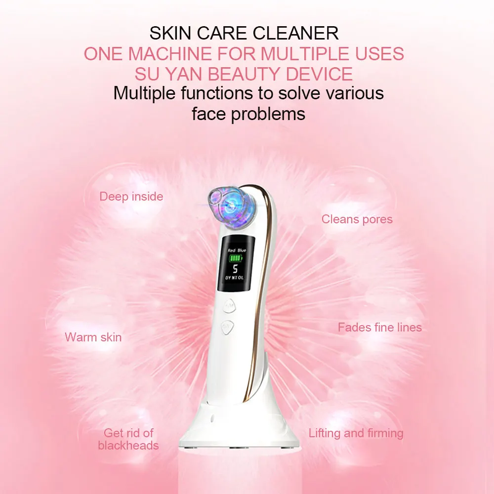 

Electric Blackhead Remover Comedone Black Spot Pimple Removal T Zone Skin Care Cleaner Pore Cleansing Machine Beauty Device