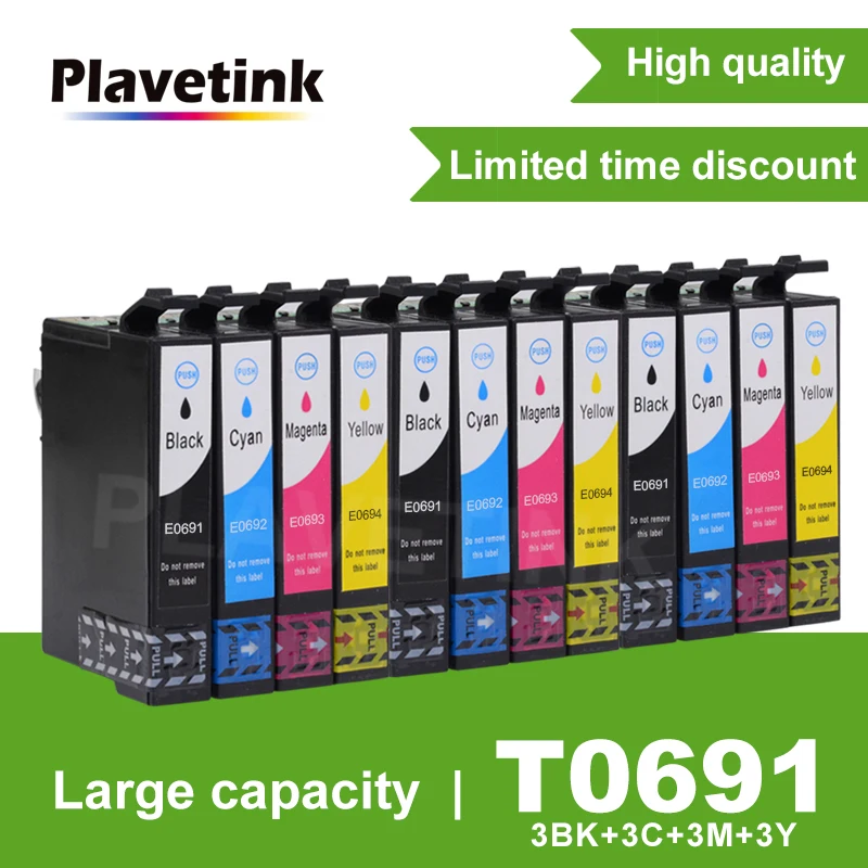 

Compatible For Epson T0691 Ink Cartridge Full Ink For Epson Stylus CX5000 CX6000 CX7000F CX7400 CX7450 CX8400 CX9400 Printer