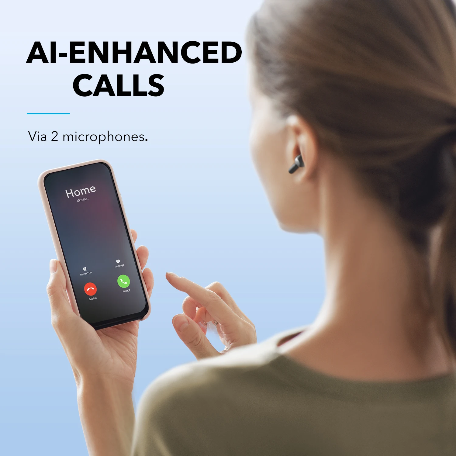 Беспроводные наушники Soundcore от Anker Life P2i True улучшенные вызовы с искусственным