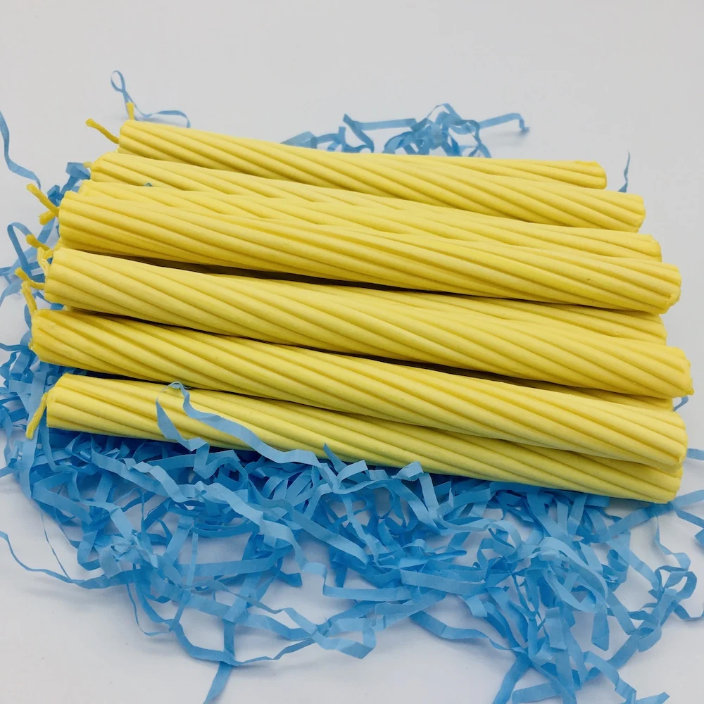 Gift Set of wax candles and Candlestick 100% natural beeswax handmade twisted beewax | Дом и сад