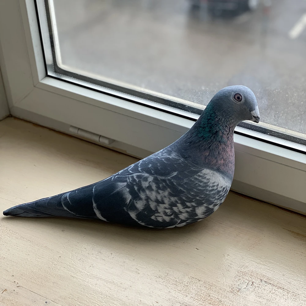 Подушка-игрушка антистресс Gekoko &quotСизая Голубка&quot/ Отличный подарок / Мягкие