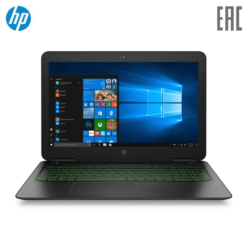 Игровой ноутбук HP Pavilion Gaming 15 dp0012ur black green (Core i5 8300H/8Gb/1Tb/128Gb SSD/1060 3Gb/W10)(7BP93EA)|Ноутбуки| |