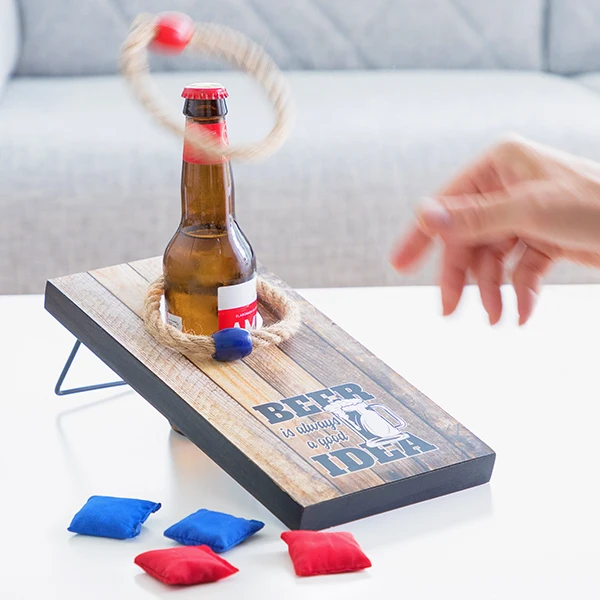 Алкогольная игра 2 в 1 сумка-чехол для кольцеброс 7 штук | Игрушки и хобби